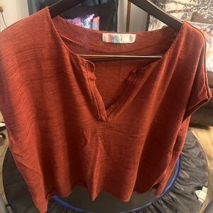 Elegant Rust Blouse